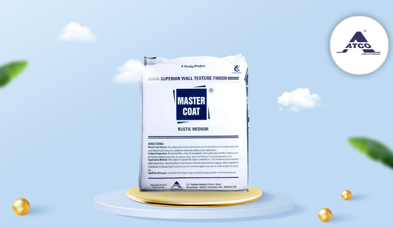 Mastercoat Wall Texture Water Based Decorative Wall Finish for Interior and Exterior Surfaces, Stylish Modern Texture Coating with Durable Matt Finish for Residential and Commercial Walls